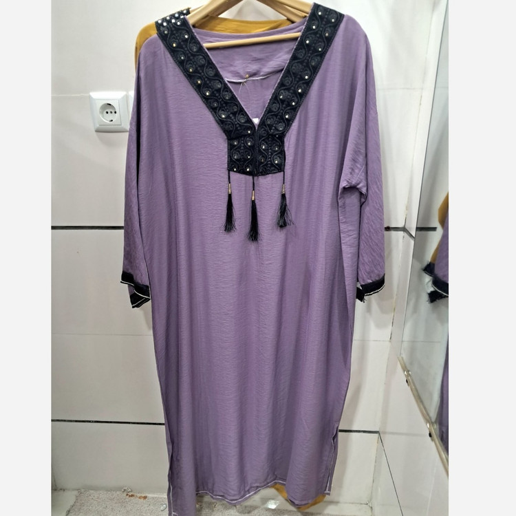 کفتان ساحلی بلند با رنگبندی متنوع(عبا کفتان ساحلی لباس مانتو ماکسی سرافون بندری