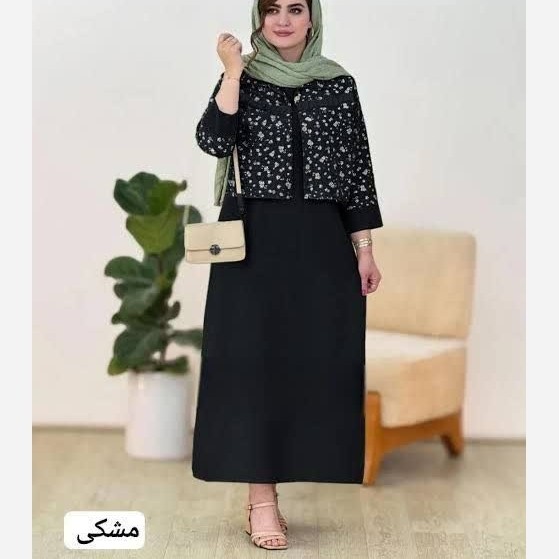 ست کت و سارافون زنانه جنس الیزه و لینن نخ کد 438