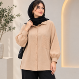 شومیز شانتون زنانه مدل آستین پرچین زیبا سبک و شیک